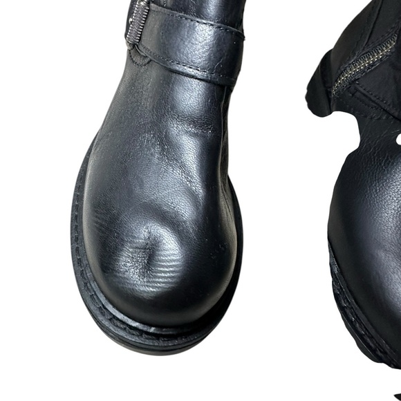 New Sofft Shoes Womens Size 6 Black Leather Side Zip Boot - Picture 3 of 9